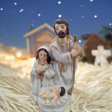 Imagem de Presépio Sagrada Família em Poli Resina - Magizi Tuut