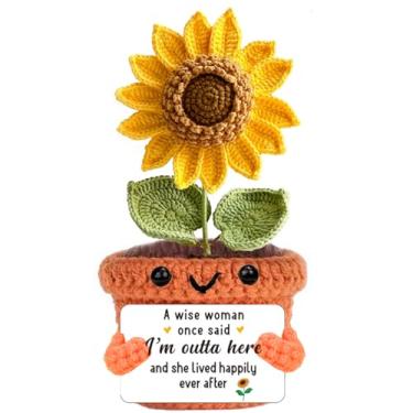 Imagem de Presente de aposentadoria emocional para mulheres, suporte feito à mão, presentes de girassol aposentados, colega de trabalho, amigos, avó, tia, mãe, meias de Natal para mulheres e homens, presente