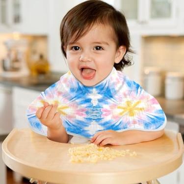 Imagem de CEBUGI Panos para Arrotar Musselina para Bebês 56 x 28 cm Toalhas de Bebê Absorventes Macias Fundo Colorido Pano de Arroto de Algodão para Bebês Meninos e Meninas Pacote com 2