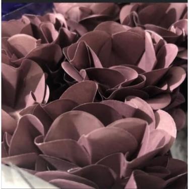 Imagem de Forminhas para Doces Finos - Kit 40/120 Formas Flor Decorativas | Ideal para Casamentos, Festas e Cupcakes (Style - Marsala Escuro,40)