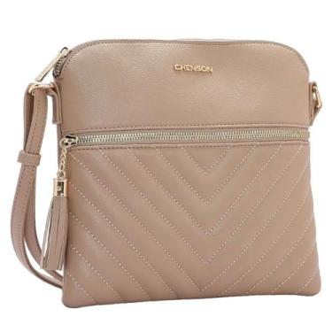 Imagem de Chenson, Bolsa Transversal Feminina Chenson Tiracolo Cor:Natural