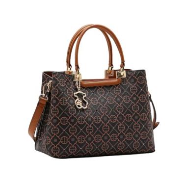 Imagem de Bolsa Feminina Chenson 3485357 Classic Cristal Estruturada Café