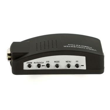 Imagem de Conversor Tv Para Pc Vga P Rca + Svideo Pc Notebook Tv Telão