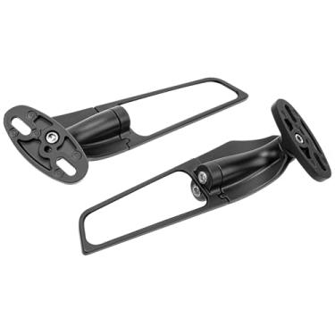 Imagem de Naroote Espelho Retrovisor para Motocicleta, Espelho Retrovisor Elegante e Ajustável para 250 300 H2 H4, 2 Peças para Bicicletas Super Esportivas