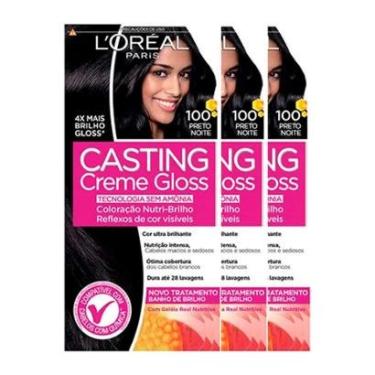 Imagem de L'Oréal Paris Coloração Casting Creme Gloss Kit - 100 Preto Noite Kit-Unissex