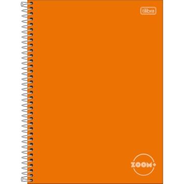 Imagem de Caderno Universitário ZOOM+ TILIBRA Capa Dura ESPIRAL - 1M 96 Folhas (Laranja)