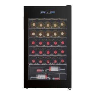 Imagem de Adega Midea 34 Garrafas MDRW150FGGGL3 Porta de Vidro Painel Touch Bivolt Preta
