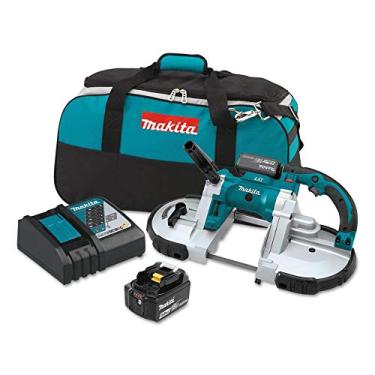 Imagem de Makita Kit de serra de fita portátil sem fio de íon de lítio XBP02TX 18V LXT (5.0Ah),