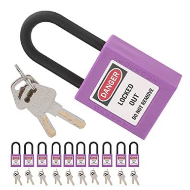 Imagem de Naroote Cadeado de Segurança Isolado para Fábricas, Canteiros de Obras, Hospitais, 10 Conjuntos de 38 Mm / 1,5 pol. Bloqueio de Segurança à Prova de Poeira para Aplicações de Travamento Industrial