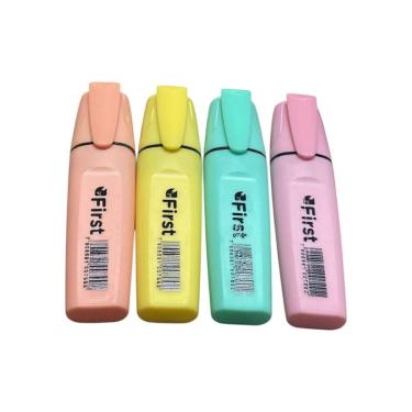 Imagem de Kit com 04 Canetas Marca Texto Cores em Tons Pastel