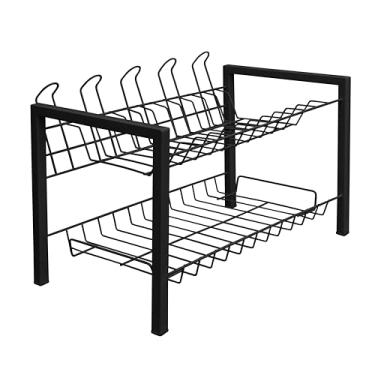 Imagem de Escorredor de Louça Duplo Açomix (Preto)