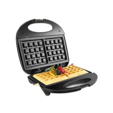 Imagem de Máquina 6 em 1 Antiaderente - Grill, Donuts, Waflle, Sanduíche, Torrada e Grelhados, Potente 110V, Prática para Casa e Festas, Fácil de Usar e Limpar