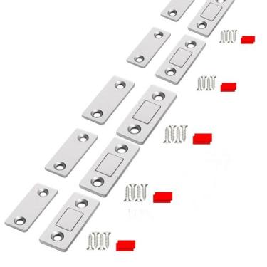 Imagem de 5 Kits de Chapinhas Magnéticas e Mantenha Seus Móveis Fechados - Impor