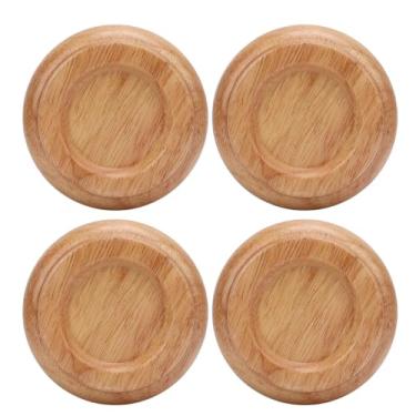 Imagem de Sonew Almofada de Perna para Móveis de Madeira Maciça, Copo de Rodízio de Piano Vertical Universal Resistente e Duradouro, Protetor de Piso Anti-ruído Com Base de Espuma para Vários (Cor Madeira