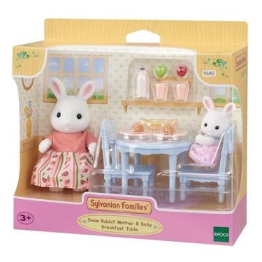 Imagem de Sylvanian Families Mesa De Café Da Manhã Mamãe E Bebê Coelho - Epoch M