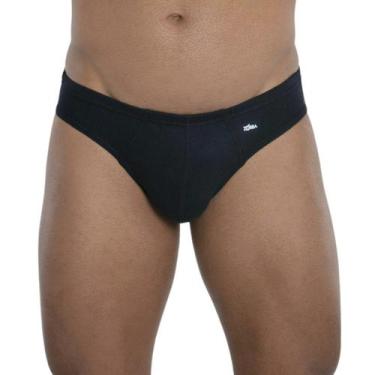 Imagem de Kit Com 3 Cuecas Slip Light Em Algodão Masculina Zorba, GG, Preto, Bra