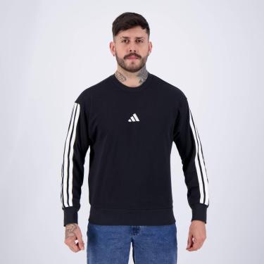 Imagem de Moletom Adidas 3S Preto-Masculino