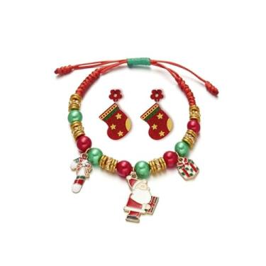 Imagem de Roupas de Natal para mulheres, joias de Natal para mulheres, fantasia de Papai Noel, acessórios de Natal