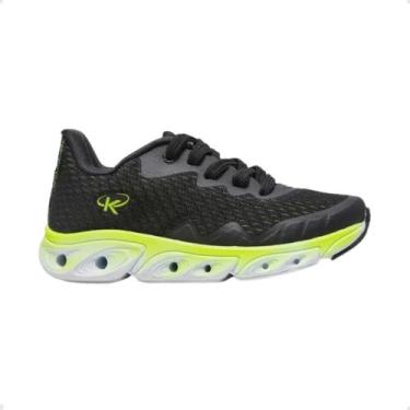 Imagem de Tênis Running Infantil Kidy K-360 Energy Preto E Verde, Preto, Amarelo