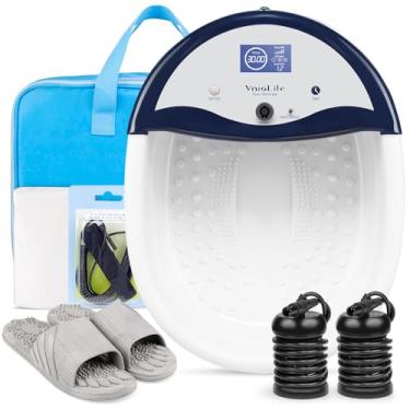 Imagem de VnioLife Máquina de desintoxicação de banho Ionic Foos, limpeza de banho para os pés, spa detox para os pés com alça de cintura, matrizes, chinelos | visor LCD, configuração de tempo..