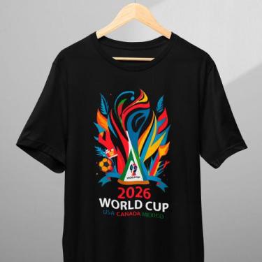 Imagem de Camiseta Infantil Adulto Copa do Mundo 2026 World Cup USA CANADA MEXIC