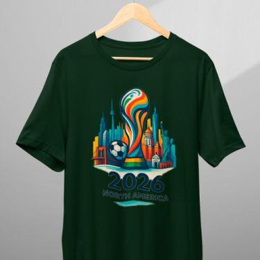 Imagem de Camiseta Infantil Adulto Copa do Mundo 2026 North America USA CANADA M
