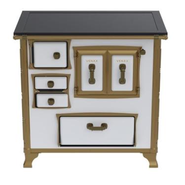 Imagem de Fogão a Lenha GII N 1 Renaissance Premium Branco Saida Direita