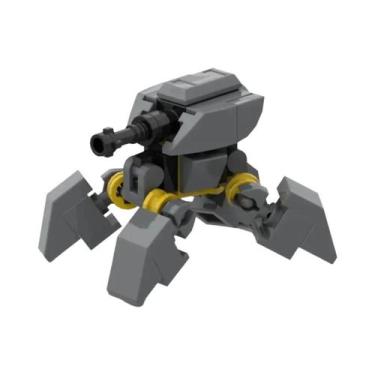 Imagem de Brinquedo Educativo De Blocos De Montar MOC Robô Quadrúpede Militar Da