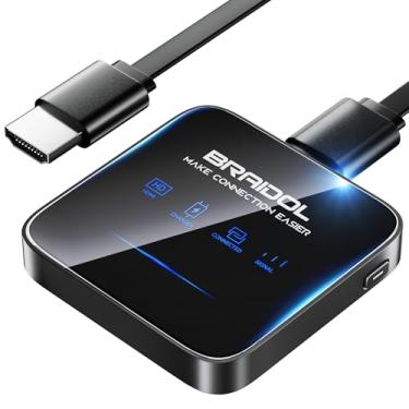 Imagem de Adaptador dongle de exibição HDMI sem fio, transmissor portátil, streaming de mídia, vídeo/áudio/arquivo, extensor sem fio HDMI de smartphone, laptop para HDTV/monitor/projetor (preto)