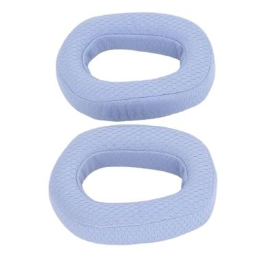 Imagem de ASHATA Substituição de Protetores de Ouvido de Tecido de Malha Confortável para Fones de Ouvido Sem Fio para Jogos G435 Lightspeed, Almofadas de Com Isolamento de Som Macio e (Azul)