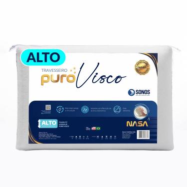 Imagem de Travesseiro Sonos Puro Visco Nasa Alto 14cm De Altura