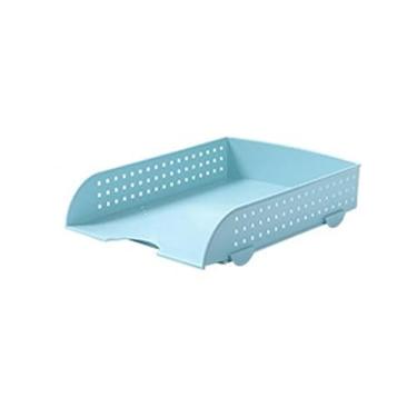 Imagem de Escritório Cesto organizador para livros e gavetas de escritório, ideal para quarto ou Organizador de mesa(Blue)