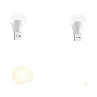 Imagem de Mini Luminária LED USB Noturna 2-20PCS, Lâmpada USB Para Leitura Com P
