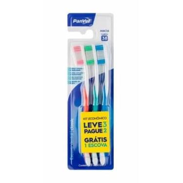 Imagem de Kit Escova Dental Panvel Classic Leve 3 Unidades Pague 2