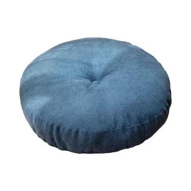 Imagem de Almofada De Chão Redonda De Cor Sólida Para Meditação, Yoga, Sofá, Cad