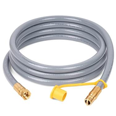 Imagem de GASPRO Mangueira de gás natural de 3 metros de 1/5.1 cm, mangueira de GLP de baixa pressão, para Weber, Char-Broil, forno de pizza, aquecedor de pátio e mais