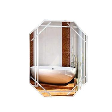 Imagem de Espelho de parede para banheiro anti-nevoeiro sem moldura anti-explosão espelho estilo rústico espelho prata de alta definição AN1016 915 (tamanho: C)