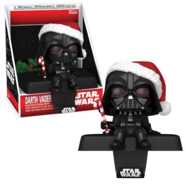 Imagem de Funko Pop Edge-Sitter Star Wars Darth Vader Christmas