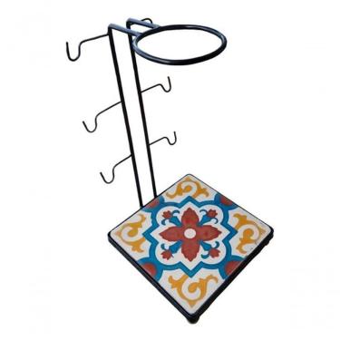 Imagem de Suporte Coador Café Mancebo Filtro Ferro E Ladrilho Rústico Ladrilho A1