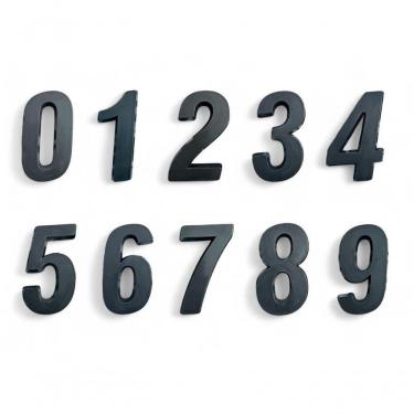 Imagem de Número Residencial Preto 3d Porta Parede Casa Prédio Empresa 7