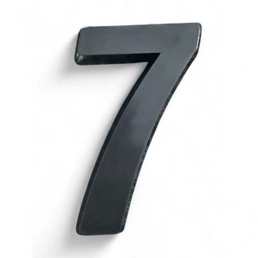 Imagem de Número Residencial Preto 3d Porta Parede Casa Prédio Empresa 7