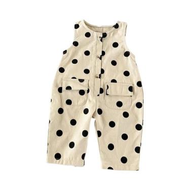 Imagem de Macacão Sem Mangas Para Bebês Meninas Recém-Nascidas, Moda Infantil Co