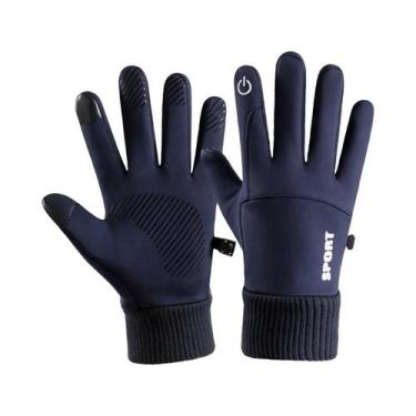 Imagem de Luvas De Inverno Masculinas Impermeáveis E À Prova De Vento Com Tela S