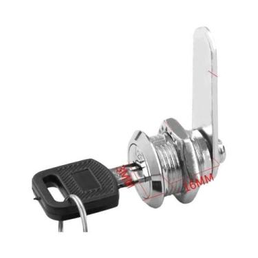 Imagem de Fechaduras Para Gavetas De Escritório Com 2 Chaves, Fechadura De Came 