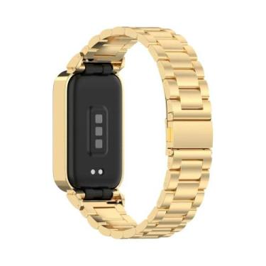 Imagem de Pulseira De Metal Em Aço Inoxidável Para Xiaomi Mi Band 9 E Redmi Band
