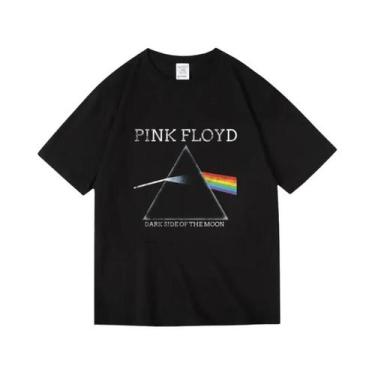 Imagem de Camiseta Unissex Oversized Com Arte Do Álbum Pink Floyd Dark Side of t