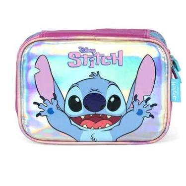 Imagem de Estojo Necessaire Box Escolar Infantil Stitch Original Luxcel-Feminino