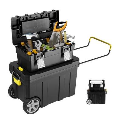 Imagem de Caixa Organizadora Com Rodas Transportar Ferramentas Airaj