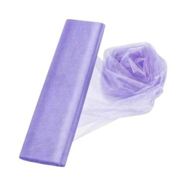 Imagem de Rolo De Tule De Organza Cristal 510m Tecido Transparente Para Decoraçã