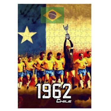 Imagem de Quebra-Cabeça Copa Do Mundo 1962 Brasil Bicampeão 300 Peças - Coleção 